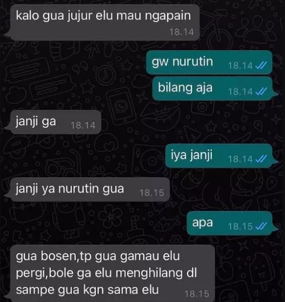 Chat lucu jadi pelampiasan Berbagai sumber