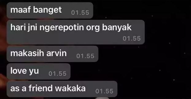 Chat lucu jadi pelampiasan Berbagai sumber