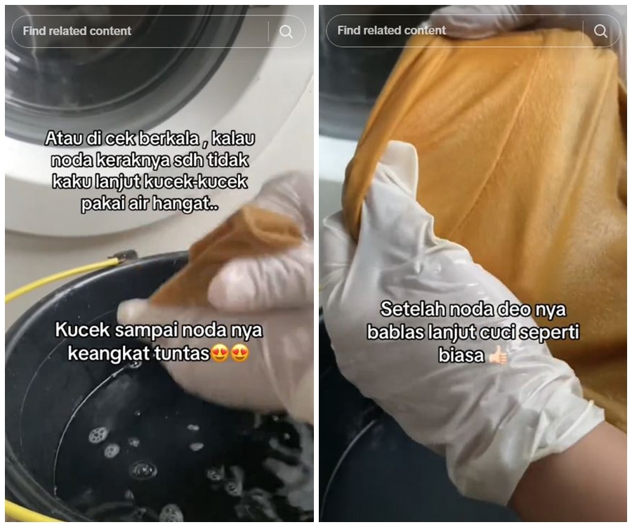 Tak perlu disikat, begini cara basmi noda deodoran di ketiak baju pakai tambahan 1 bahan dapur