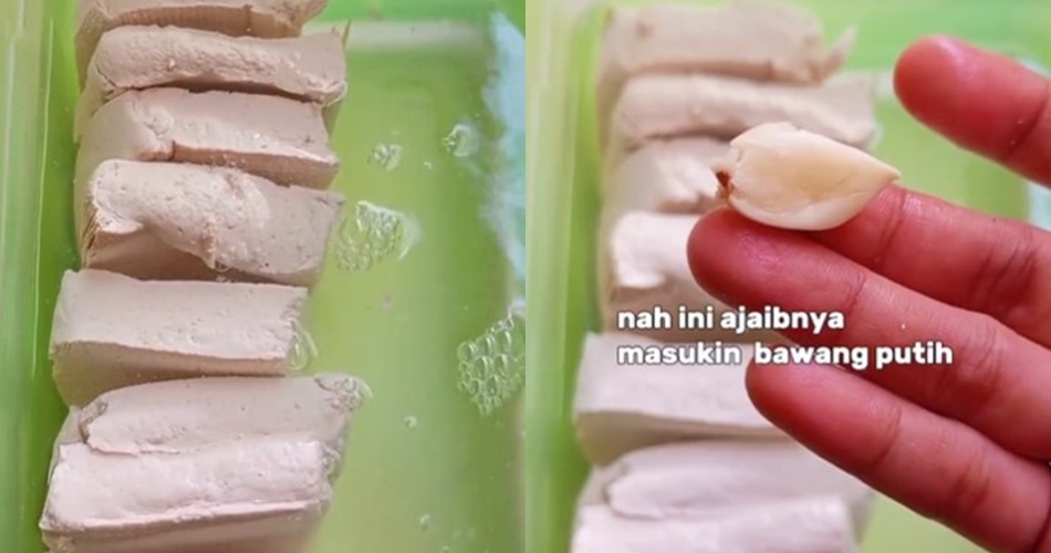 Bukan ditaburi garam, ini trik menyimpan tahu agar tak kecut dan bisa awet sebulan pakai 1 bahan dapur