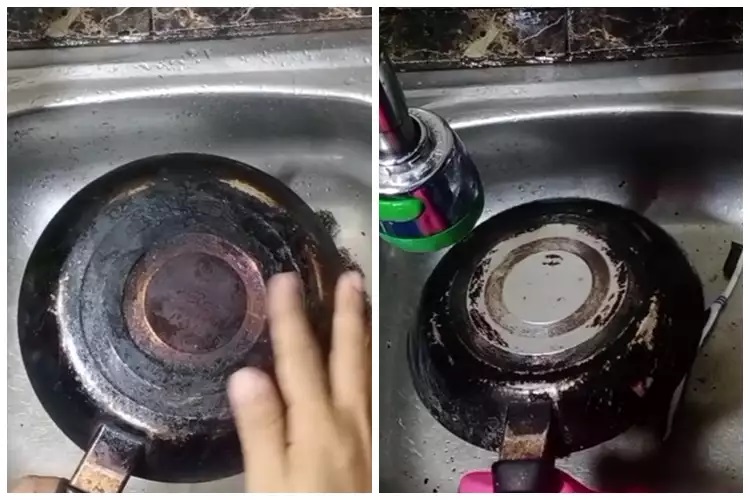 15 Cara membersihkan kerak gosong di pantat panci, praktis andalkan bahan sederhana