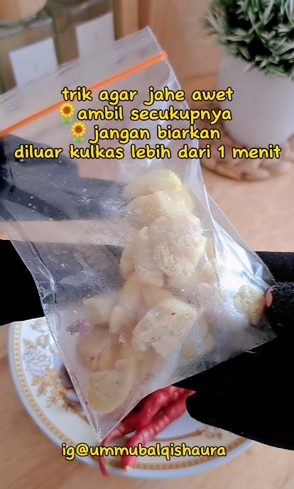 Bukan direndam air, ini cara menyimpan jahe agar tak kering dan keriput hingga berbulan-bulan