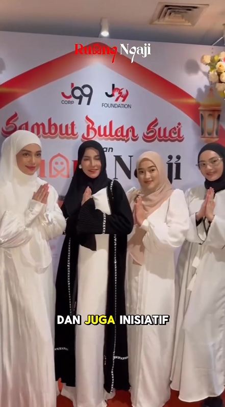 Momen Celine Evangelista ikut pengajian jelang Ramadan © 2024 brilio.net