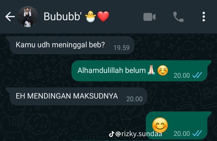 11 Chat lucu typo sama pacar © TikTok