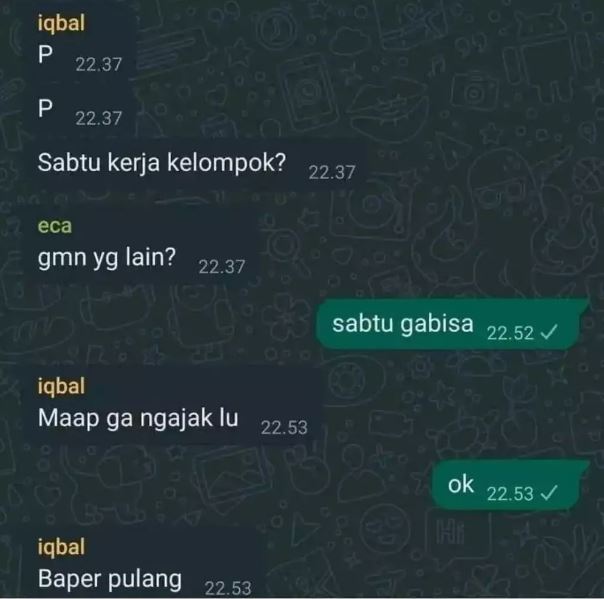 chat lucu dicomblangin teman Berbagai sumber