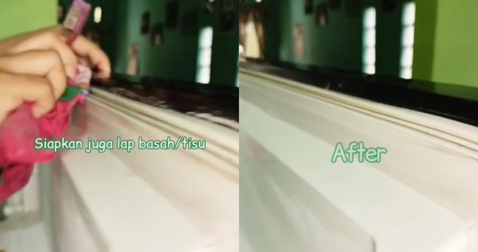 Tak perlu dibongkar, ini cara membersihkan noda jamur pada karet pintu kulkas pakai 1 bahan sederhana
