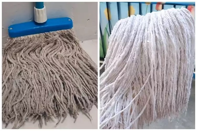 15 Cara membersihkan kain pel pakai bahan dapur, hasilnya bersih dan kesat seperti baru