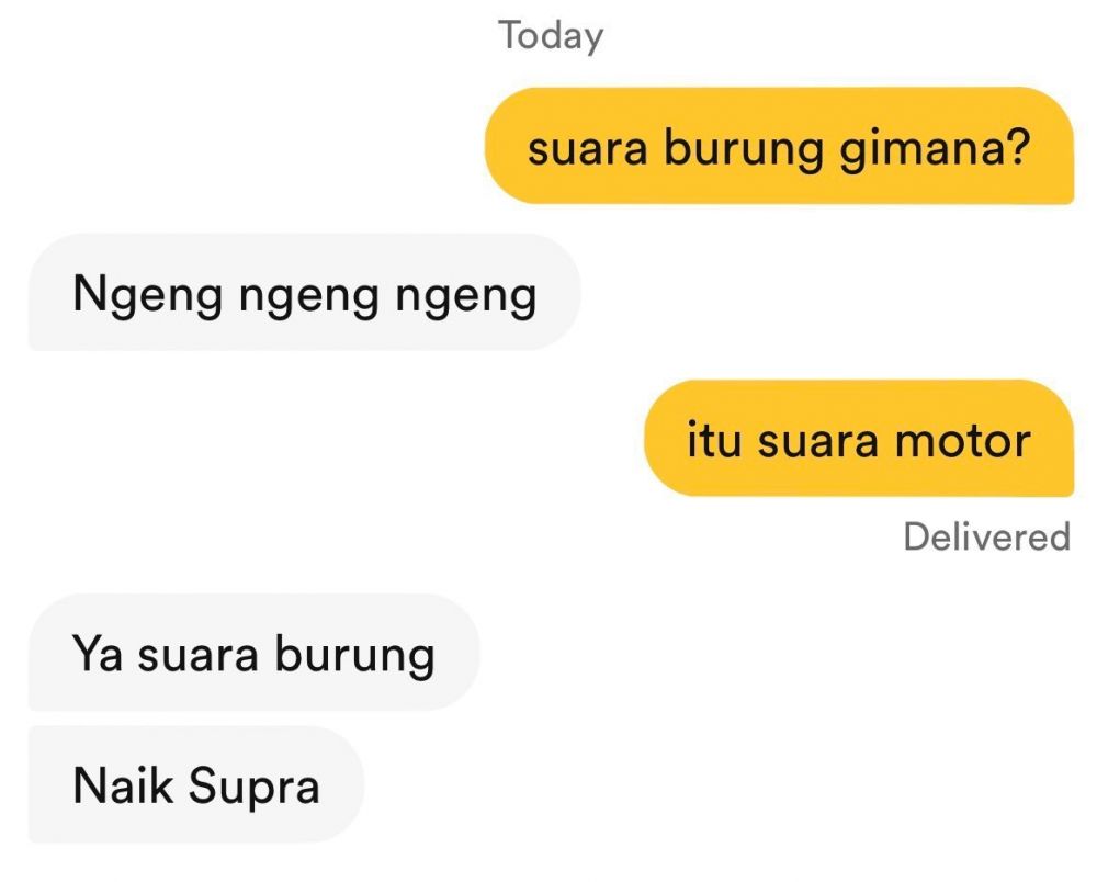 15 Chat lucu kenalan di Bumble ini bikin salah paham © 2024 Twitter