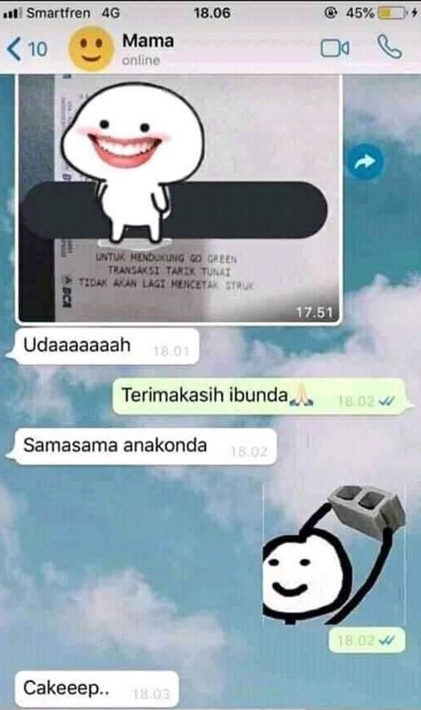 chat ibu bikin salah paham berbagai sumber