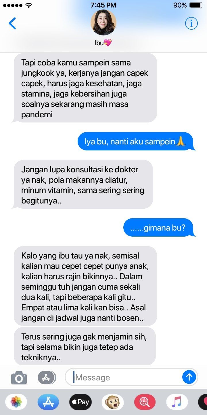 Chat lucu menantu dan mertua ini bikin bikin gemas © X
