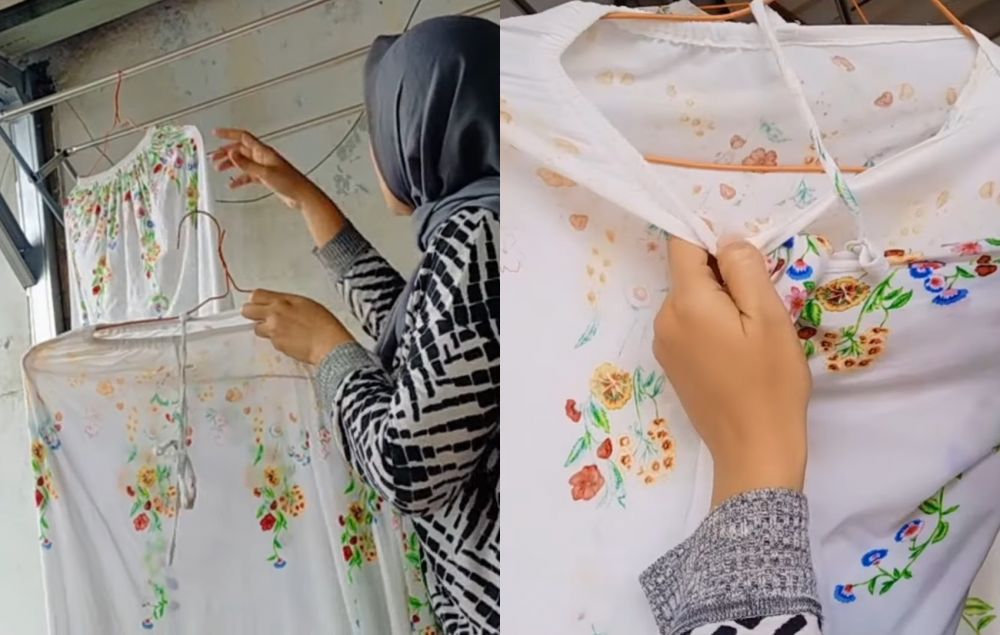 Tanpa direndam semalaman, ini trik cepat bersihkan noda kuning di mukena putih ditambah 1 bahan dapur