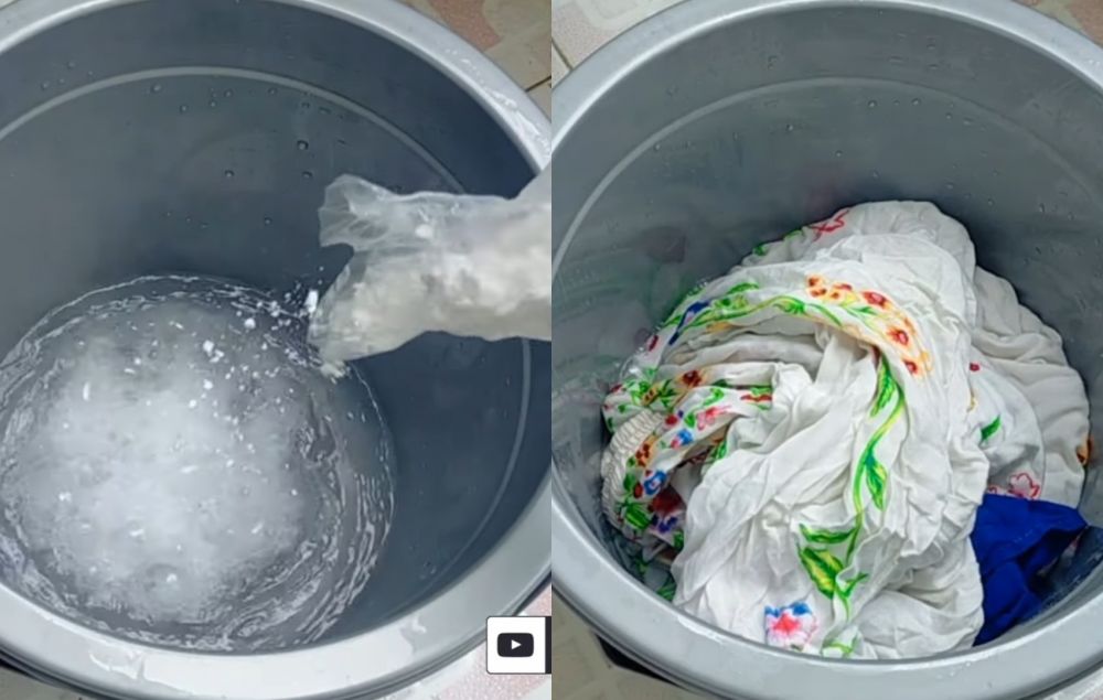 Tanpa direndam semalaman, ini trik cepat bersihkan noda kuning di mukena putih ditambah 1 bahan dapur