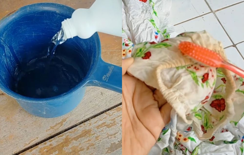 Tanpa direndam semalaman, ini trik cepat bersihkan noda kuning di mukena putih ditambah 1 bahan dapur