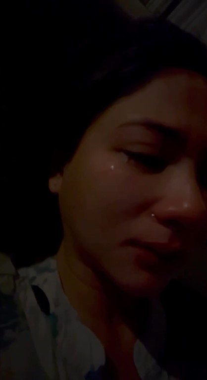 Jessica Mila menangis jelang persalinan © Instagram