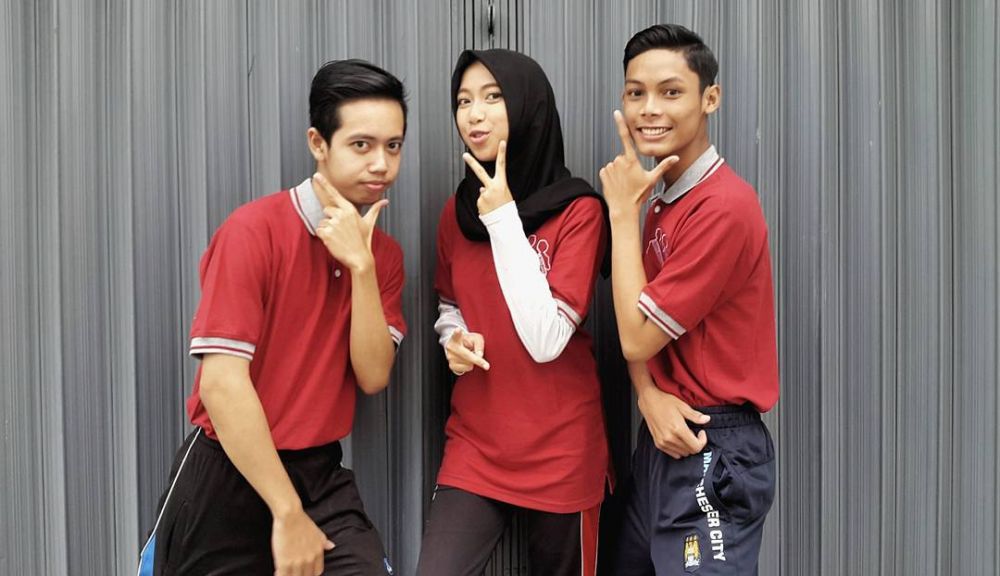 potret tiktok ganta saat sekolah © instagram