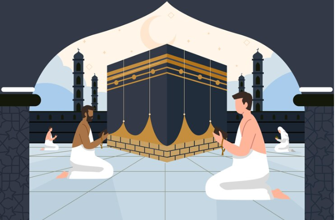 Kata-kata semoga bisa ke tanah suci © Freepik