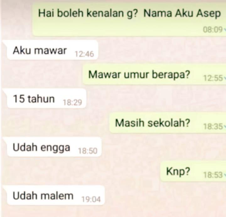 Chat lucu basa-basi mencoba akrab © X Chat lucu basa-basi mencoba akrab © X