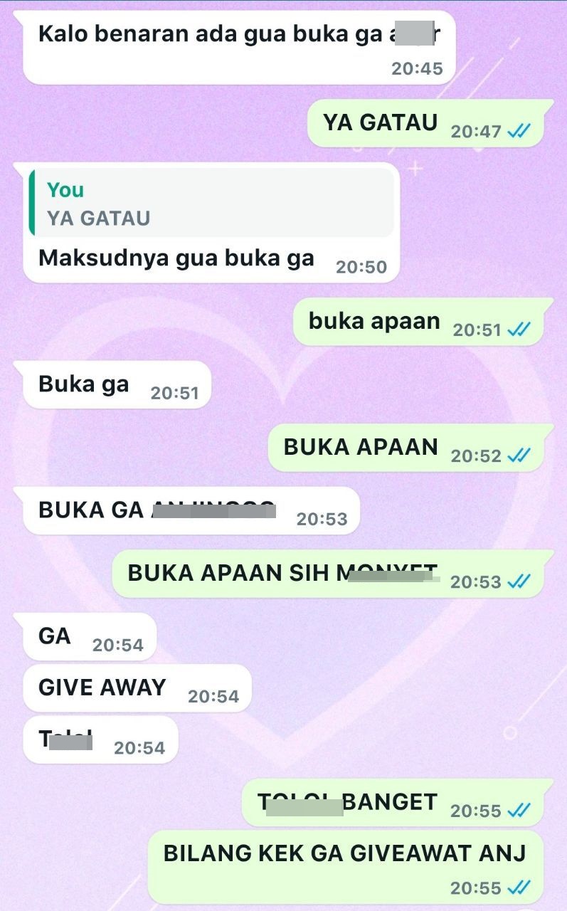 Chat lucu penuh emosi ini bikin ngelus dada © X Chat lucu penuh emosi ini bikin ngelus dada © X