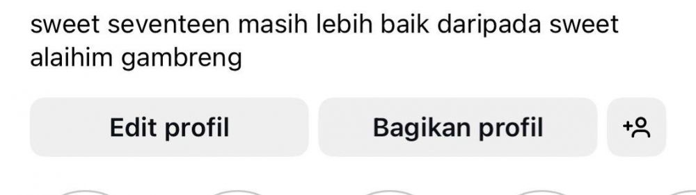 Potret kocak bio Instagram second anak zaman sekarang © X