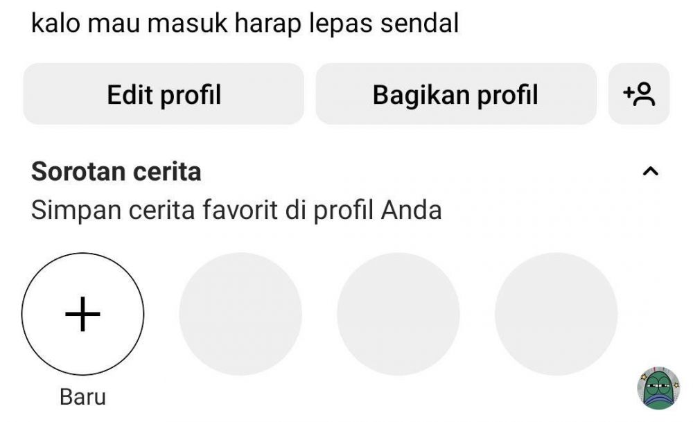 Potret kocak bio Instagram second anak zaman sekarang © X
