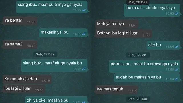 Chat lucu diingatkan pemilik kos Berbagai sumber