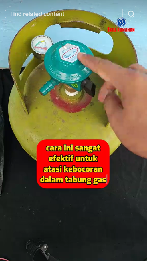 Bukan ditambal karet gelang, ini cara mengatasi tabung gas bocor dan berdesis pakai 1 alat jahit