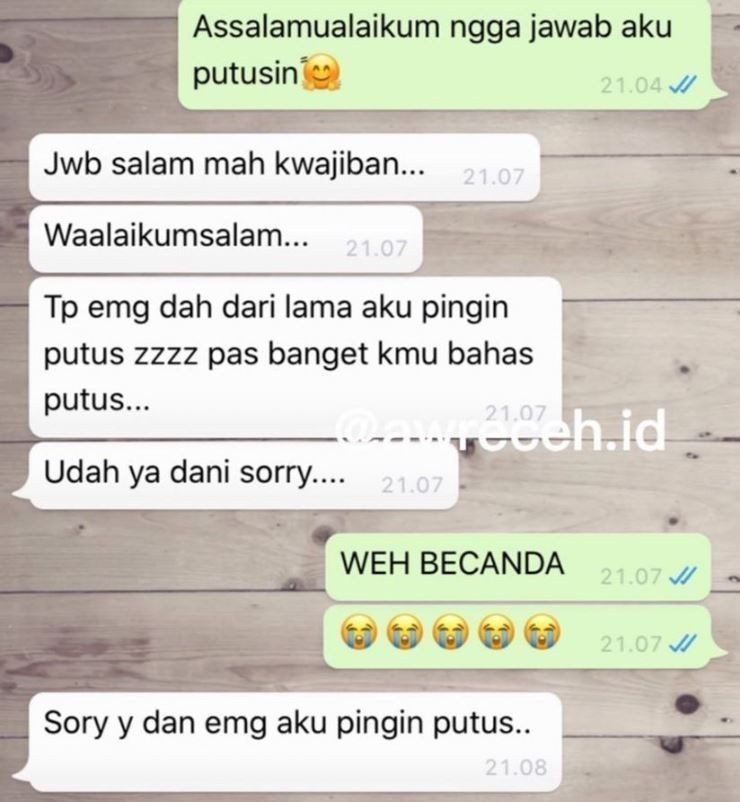 diputusin pacar alasan nyeleneh diputusin pacar alasan nyeleneh