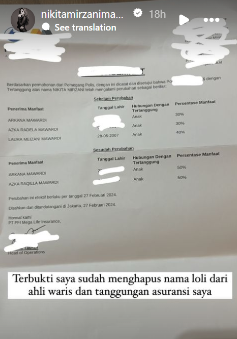 Lolly dihapus dari ahli waris © 2024 brilio.net