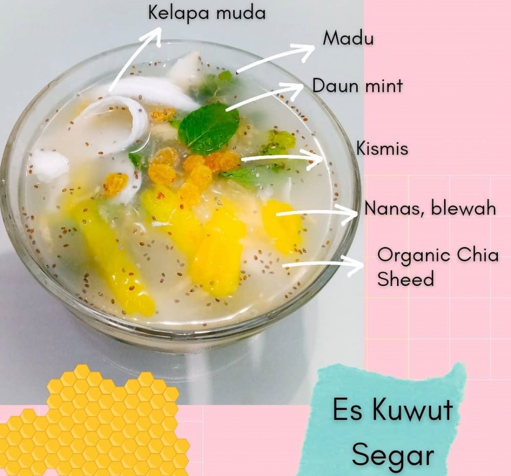 17 Resep es kuwut paling segar untuk buka puasa Ramadhan, nikmat dan praktis