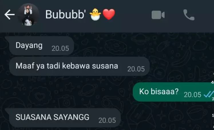 chat lucu niat perhatian ke pacar tapi typo Berbagai sumber