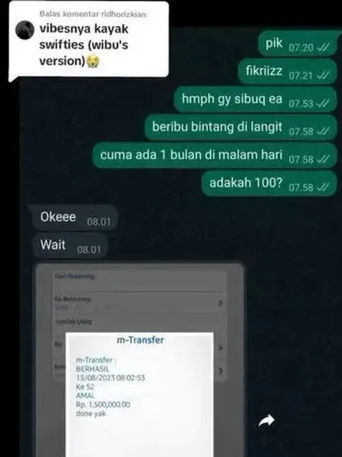 chat minjam duit kocak berbagai sumber