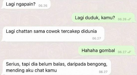 Chat lucu jomblo berusaha PDKT endingnya ngenes Berbagai sumber