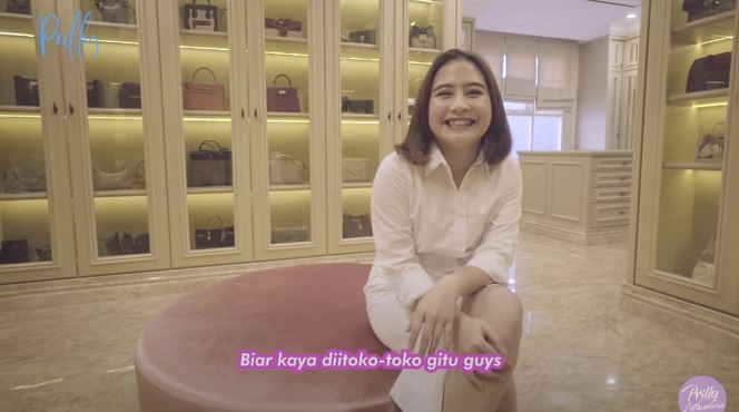 area tidur Prilly bak hotel © YouTube
