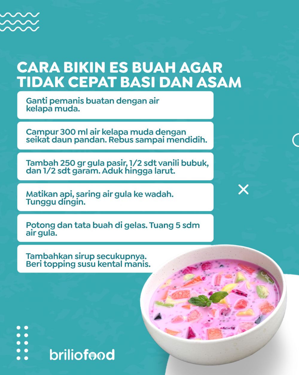 Tanpa pemanis buatan, ini cara bikin es buah semakin segar, tak cepat basi, dan nggak mudah asam