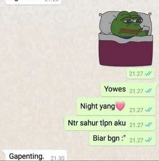 Chat lucu dengan pacar selama Ramadan Berbagai sumber