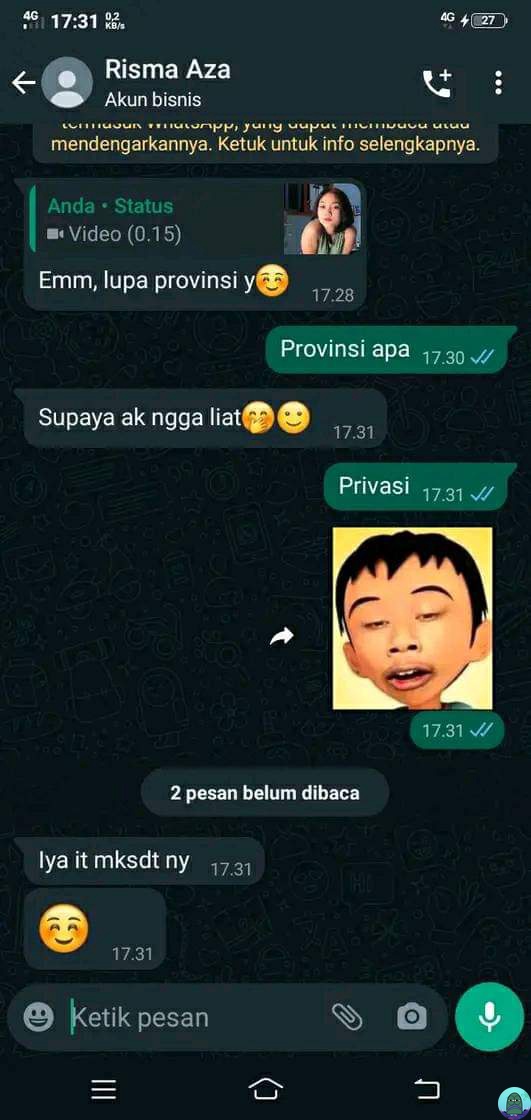 chat lucu tidak ngerti istilah berbagai sumber