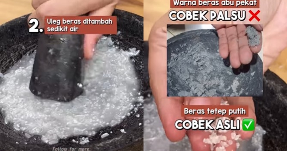 Bukan digerus garam, ini cara membedakan cobek batu asli dan palsu cukup tambah 1 bahan dapur
