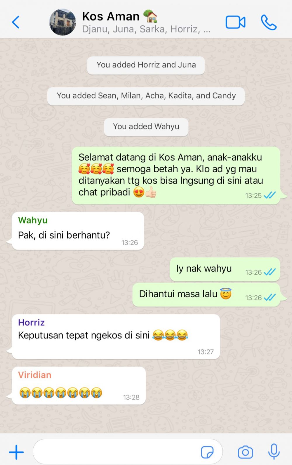 chat grup kos-kosan berbagai sumber