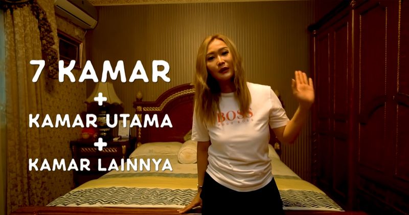 potret kamar tidur Inul luas © YouTube