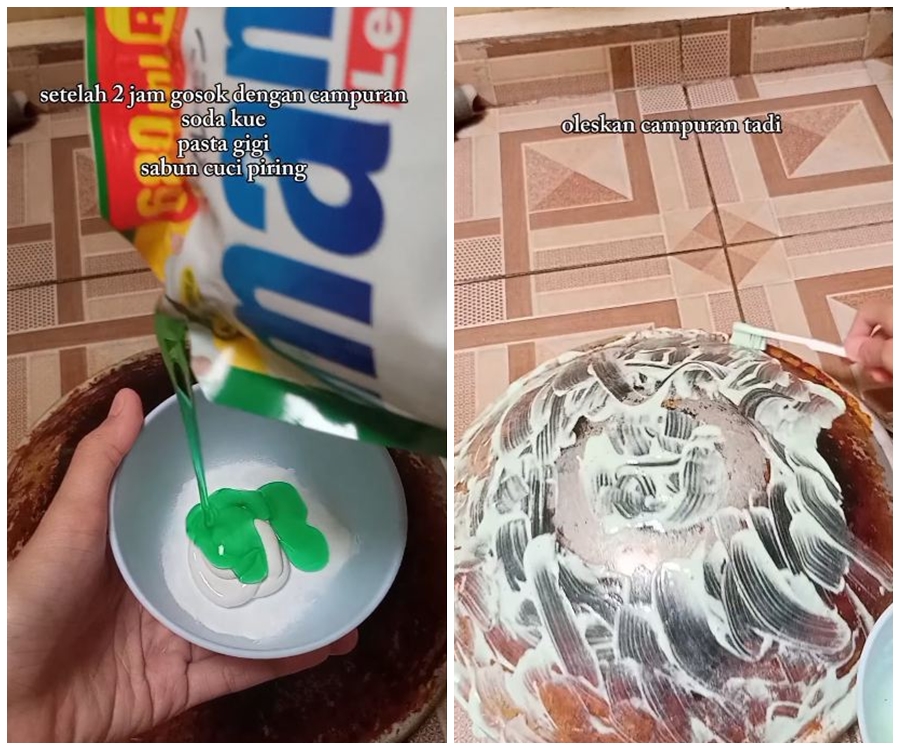 Tak perlu bubuk sitrun atau abu gosok, ini trik bersihkan pantat wajan hitam cuma pakai 3 bahan dapur