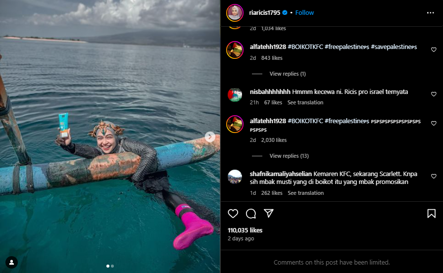 Ria Ricis terancam diboikot dari dunia hiburan © Instagram