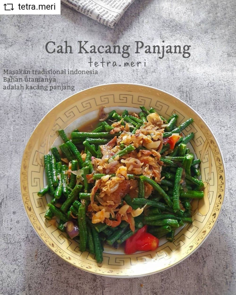 17 Resep tumis kacang panjang untuk sahur, enak, simpel, dan bikin nagih
