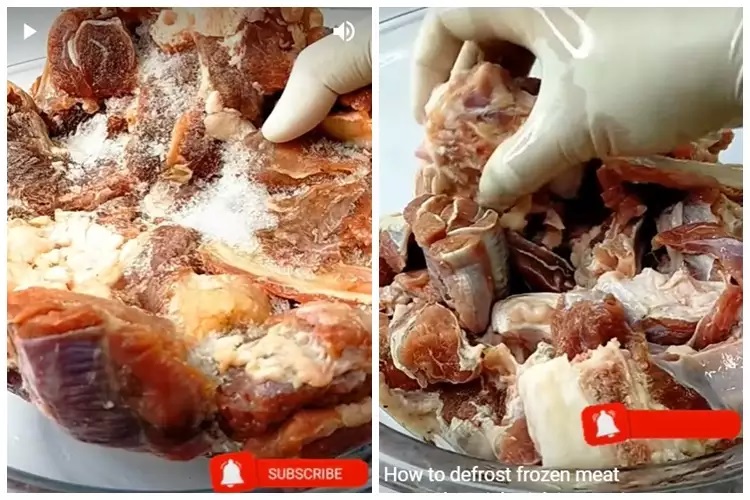 10 Trik mencairkan daging beku tak lebih dari 30 menit, andalkan alat dan bahan sederhana