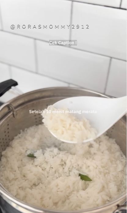 Matang dalam 10 menit, ini trik cepat menanak nasi agar hasilnya pulen, tak lembek, dan kian wangi