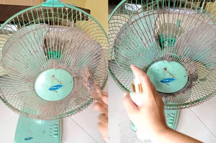 Tak perlu dibongkar, ini trik bersihkan debu kipas angin cuma 15 menit pakai 1 bahan dapur