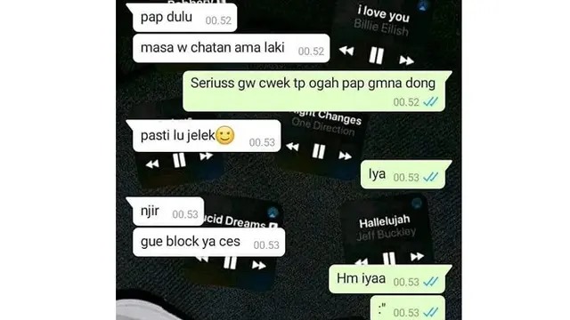 Chat lucu minta PAP © X Chat lucu minta PAP © X