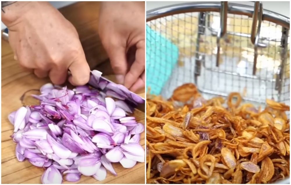 Tak perlu direndam air garam, ini trik bikin bawang goreng agar renyahnya awet sampai sebulan