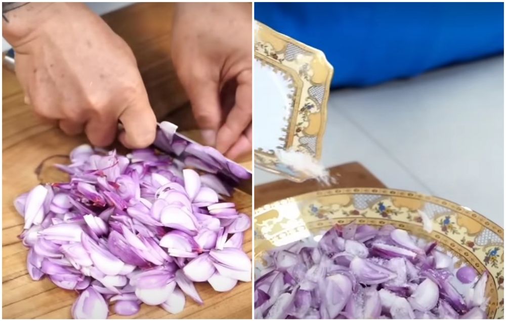 Tak perlu direndam air garam, ini trik bikin bawang goreng agar renyahnya awet sampai sebulan
