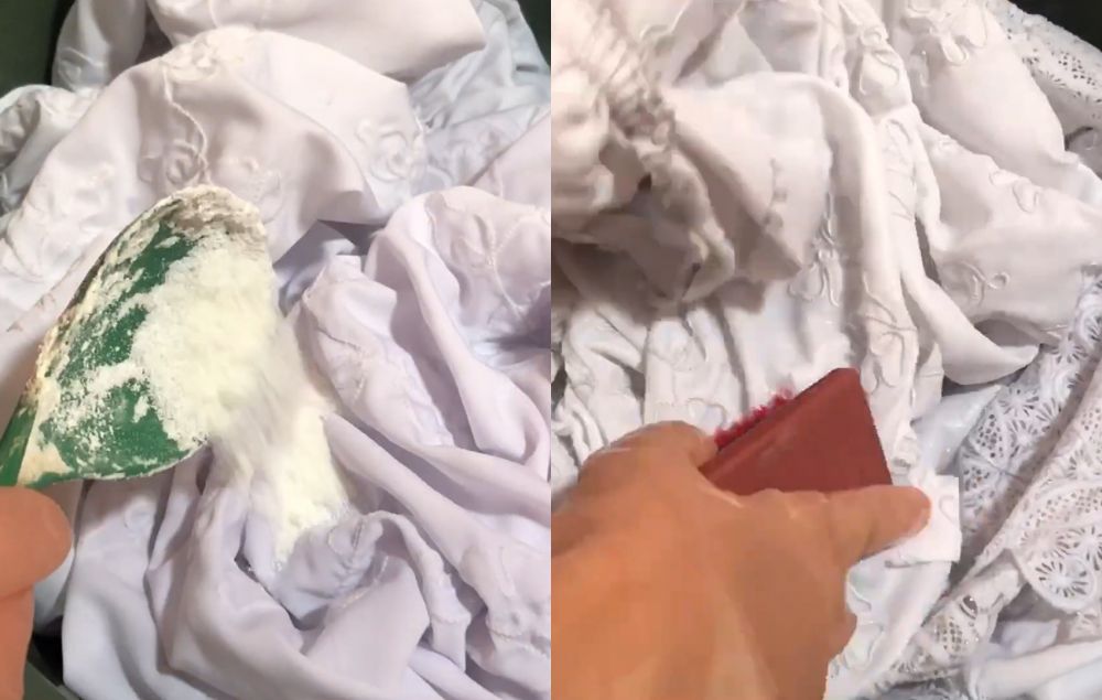 Tanpa pemutih, ini trik cepat menghilangkan noda kuning di mukena putih cukup tambah 1 bahan dapur