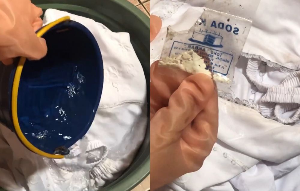 Tanpa pemutih, ini trik cepat menghilangkan noda kuning di mukena putih cukup tambah 1 bahan dapur